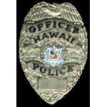 HAWAII STATE POLICE OFFICER BADGE PIN